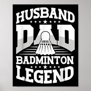 Badminton, echtgenoot vader Badminton Legend Shutt Poster