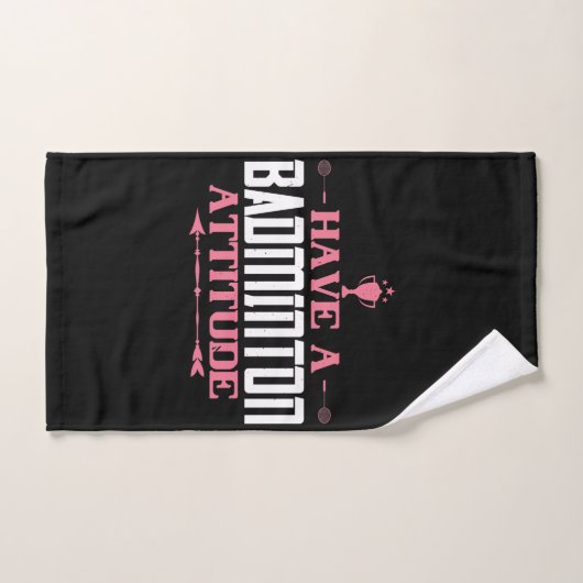 Badminton - een Badminton-houding Handdoek (Handdoek)