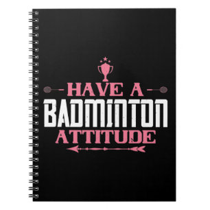 Badminton - een Badminton-houding Notitieboek