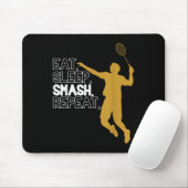 Badminton. Eet. Slaap. Smelt. Herhaal. Muismat (Met muis)