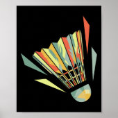 Badminton en shuttle poster (Voorkant)