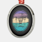 Badminton Equipment Design Metalen Ornament (Links)