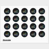 Badminton Evolutie Aap Badminton Speler Badmin Ronde Sticker (Vel)