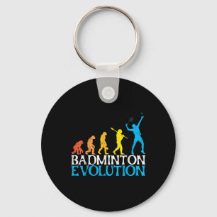 Badminton Evolutie Aap Badminton Speler Badmin Sleutelhanger
