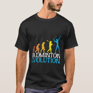 Badminton Evolutie Aap Badminton Speler Badmin T-shirt