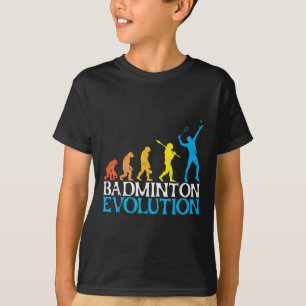 Badminton Evolutie Aap Badminton Speler Badmin T-shirt