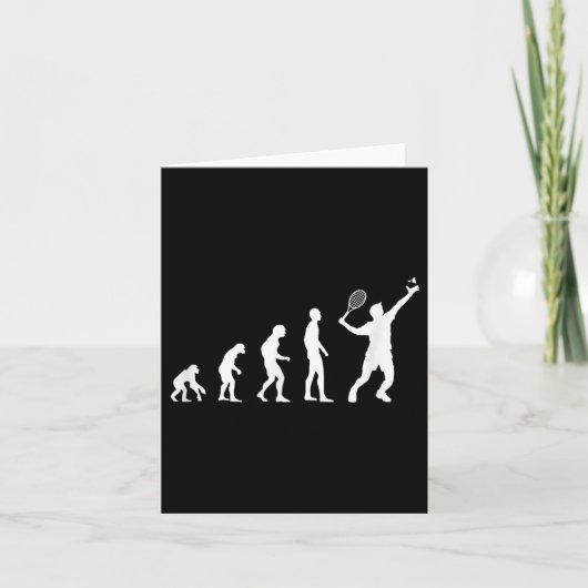 Badminton Evolutie Shuttle Grappig  Kaart (Voorkant)