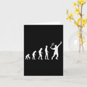 Badminton Evolutie Shuttle Grappig  Kaart (Gele Bloem)