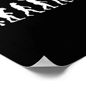 Badminton Evolution Jersey T-shirt Funny Rackets B Poster (Hoek)
