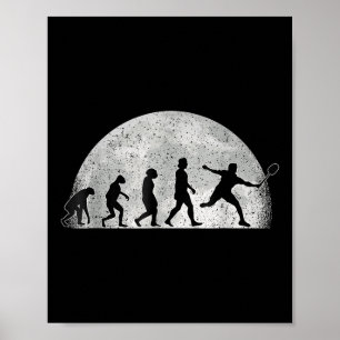 Badminton Evolution - Maan Badminton Speler Poster