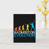 Badminton Evolution Monkey Badminton-speler Badmin Kaart (Gele Bloem)