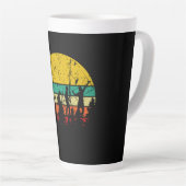 Badminton Evolution Retro Badminton Player Latte Mok (Rechterhoek)