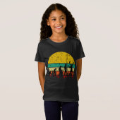 Badminton Evolution Retro Badminton Player T-shirt (Voorkant volledig)