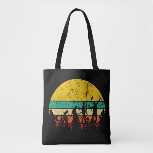Badminton Evolution Retro Badminton Player Tote Bag (Voorkant)