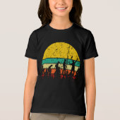 Badminton Evolution Retro Badminton Player Tri-Blend Shirt (Voorkant)