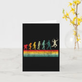 Badminton Evolution - Retro Sports Lover Shuttle Kaart (Gele Bloem)