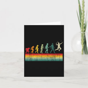 Badminton Evolution - Retro Sports Lover Shuttle Kaart