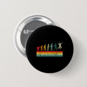 Badminton Evolution - Retro Sports Lover Shuttle Ronde Button 5,7 Cm (Voorkant /achterkant)