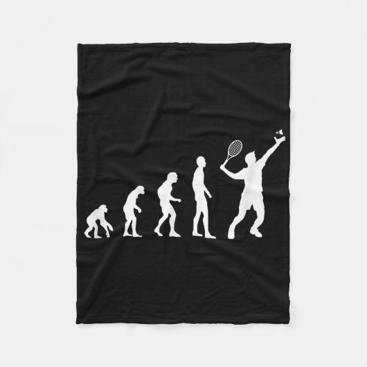 Badminton Evolution Shuttle Funny Fleece Deken (Voorkant)