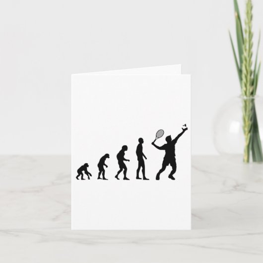 Badminton Evolution Shuttle Funny Kaart (Voorkant)