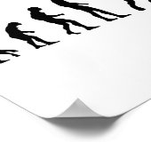 Badminton Evolution Shuttle Funny Poster (Hoek)