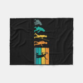 Badminton Evolution Shuttle Retro Badminto Fleece Deken (Voorkant (Horizontaal))