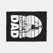 Badminton Father Shuttle - speler slechts een badm Fleece Deken (Voorkant (Horizontaal))
