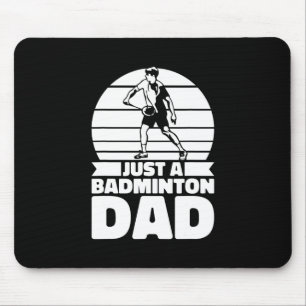 Badminton Father Shuttle - speler slechts een badm Muismat
