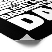 Badminton Father Shuttle - speler slechts een badm Poster (Hoek)