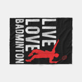 Badminton  fleece deken (Voorkant (Horizontaal))