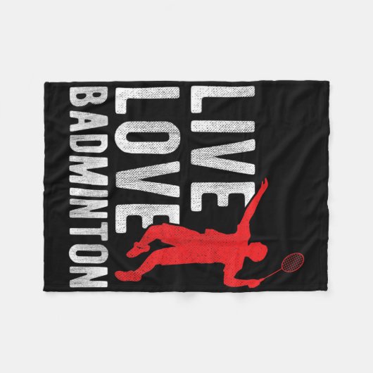 Badminton fleece deken (Voorkant (Horizontaal))