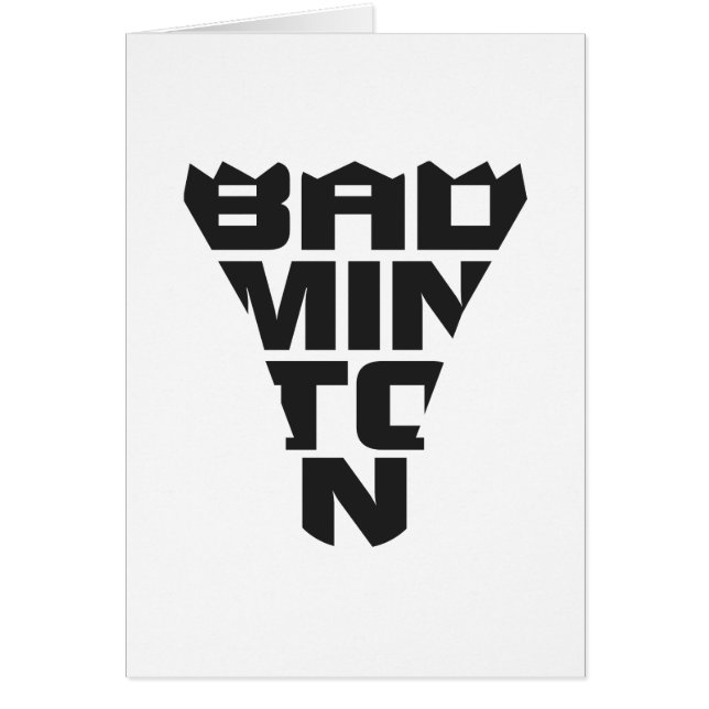 Badminton Folding-kaart (Voorkant)