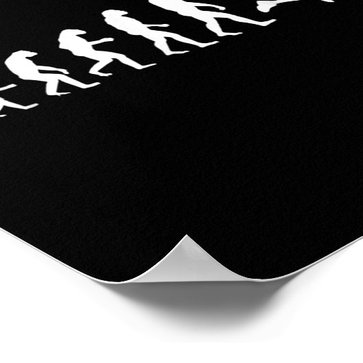 Badminton For Human Evolution  Poster (Hoek)