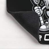Badminton Forever Cartoon Shuttle En Racket Grafie Muismat (Hoek)