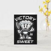 Badminton Forever Cartoon Shuttle en Racket Graph Kaart (Gele Bloem)