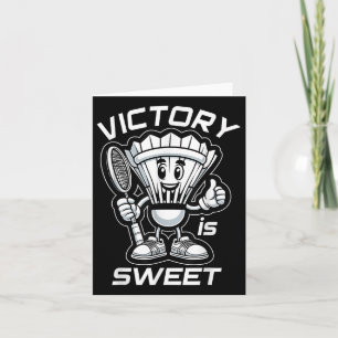 Badminton Forever Cartoon Shuttle en Racket Graph Kaart