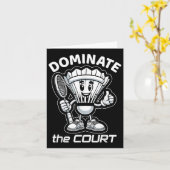 Badminton Forever Cartoon Shuttle en Racket Graph Kaart (Gele Bloem)