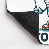 Badminton Forever Cartoon Shuttle en Racket Graph Muismat (Hoek)