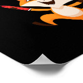 Badminton Fox Poster (Hoek)