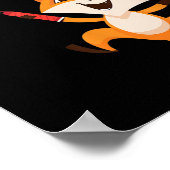 Badminton Fox Poster (Hoek)