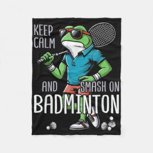 Badminton Frog Shuttle Poona Fleece Deken