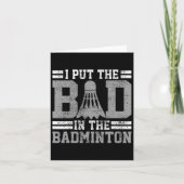 Badminton Funny Gezegde Player Gift Kaart (Voorkant)