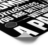 Badminton Game Player Shuttle Life's Like Badminto Poster (Hoek)