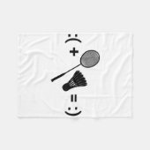 Badminton Game Shuttle Sport Badminton Fleece Deken (Voorkant (Horizontaal))