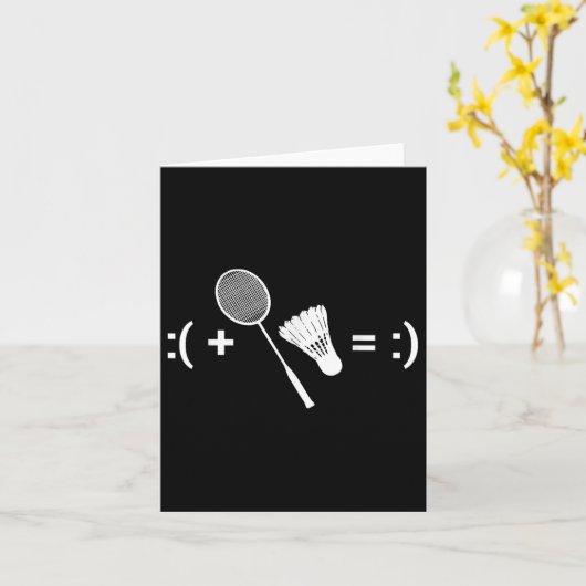 Badminton Game Shuttle Sport Badminton Kaart (Gele Bloem)