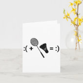 Badminton Game Shuttle Sport Badminton Kaart (Gele Bloem)