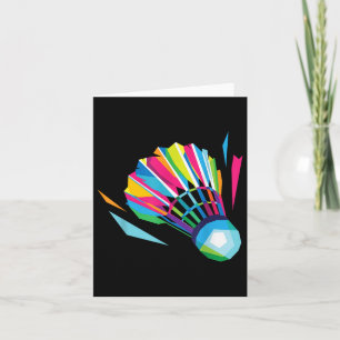 Badminton Game Shuttle Sport Badminton Pop Art Kaart