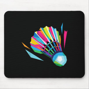 Badminton Game Shuttle Sport Badminton Pop Art Muismat