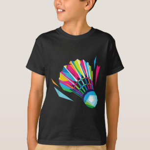 Badminton Game Shuttle Sport Badminton Pop Art T-shirt