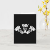 Badminton Gift Kaart (Gele Bloem)